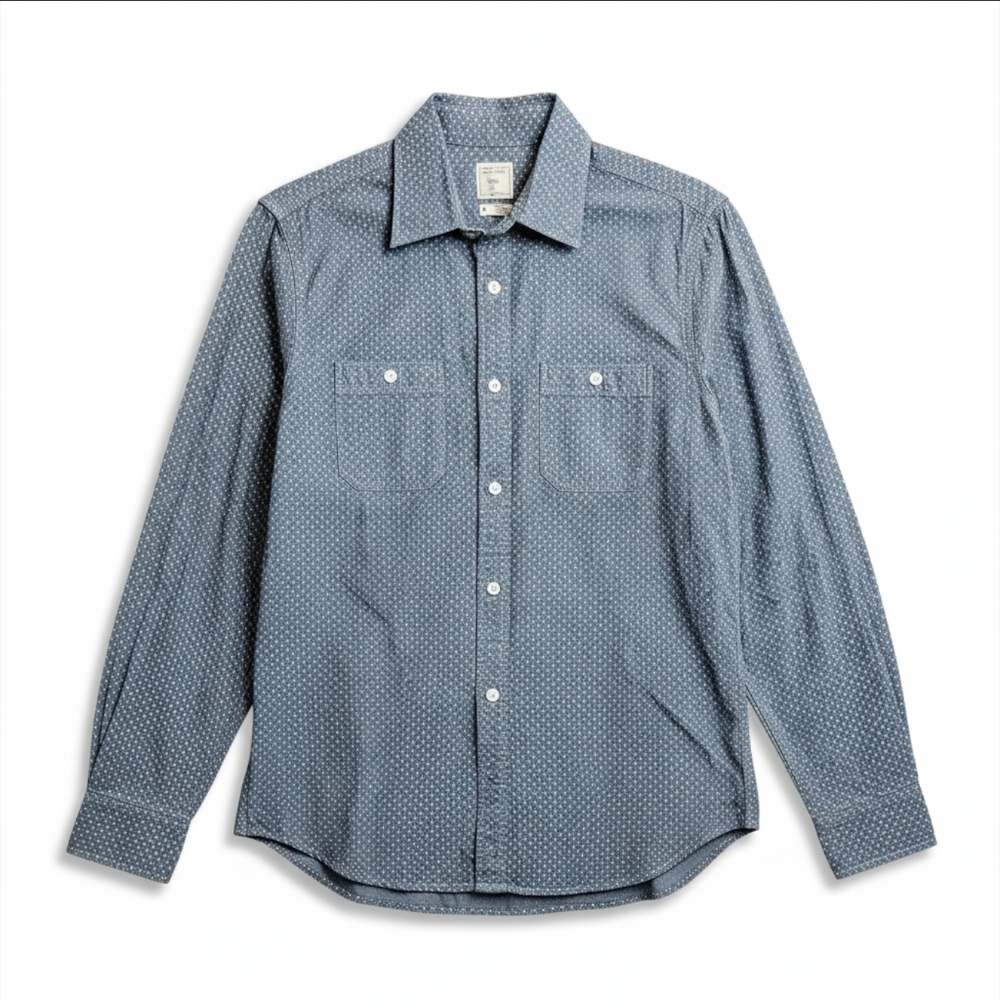 Gap Classic Patterned Button-Down Shirt Polka Dot… - image 1